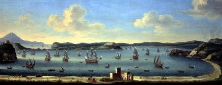 The Gulf of Pozzuoli with Ischia in the Distance 1740 a Tommaso Ruiz