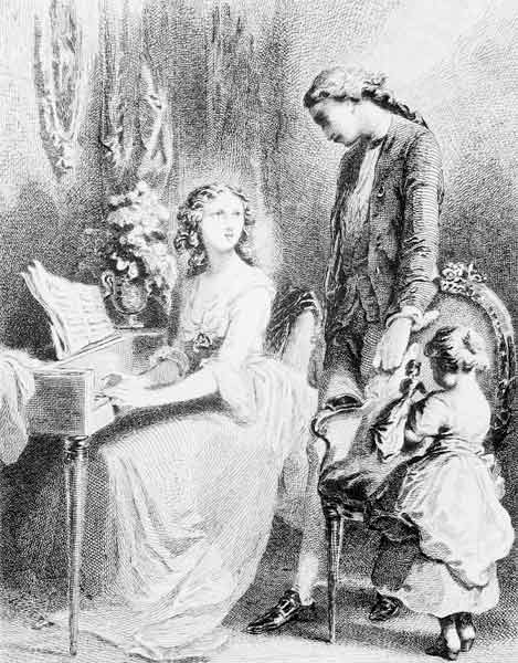 Illustration from ''The Sorrows of Werther'' Johann Wolfgang Goethe (1749-1832) a Tony Johannot
