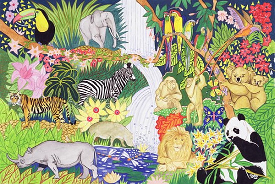 Jungle Animals (w/c)  a Tony  Todd