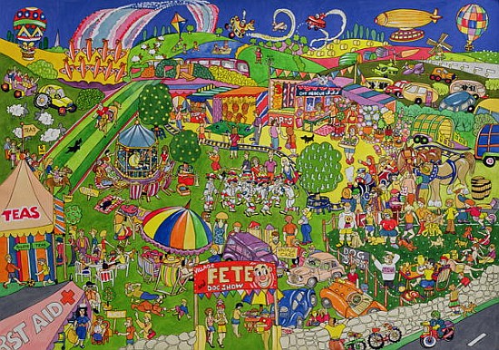 The Summer Fete, 1999 (w/c on paper)  a Tony  Todd