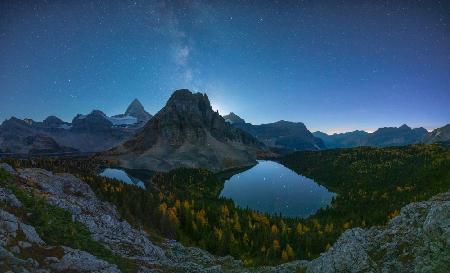 Milky Way On The Mt Assiniboine