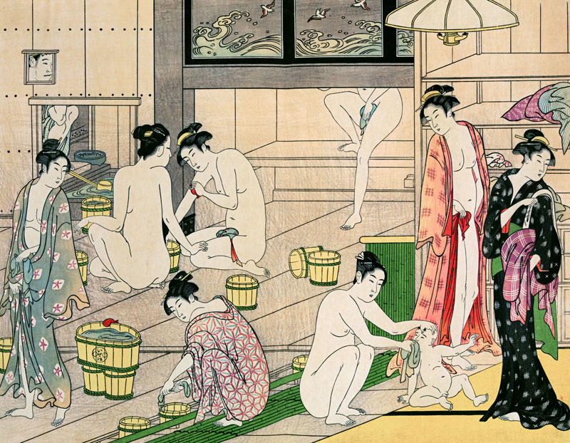 The Bathhouse Women a Torii Kiyonaga