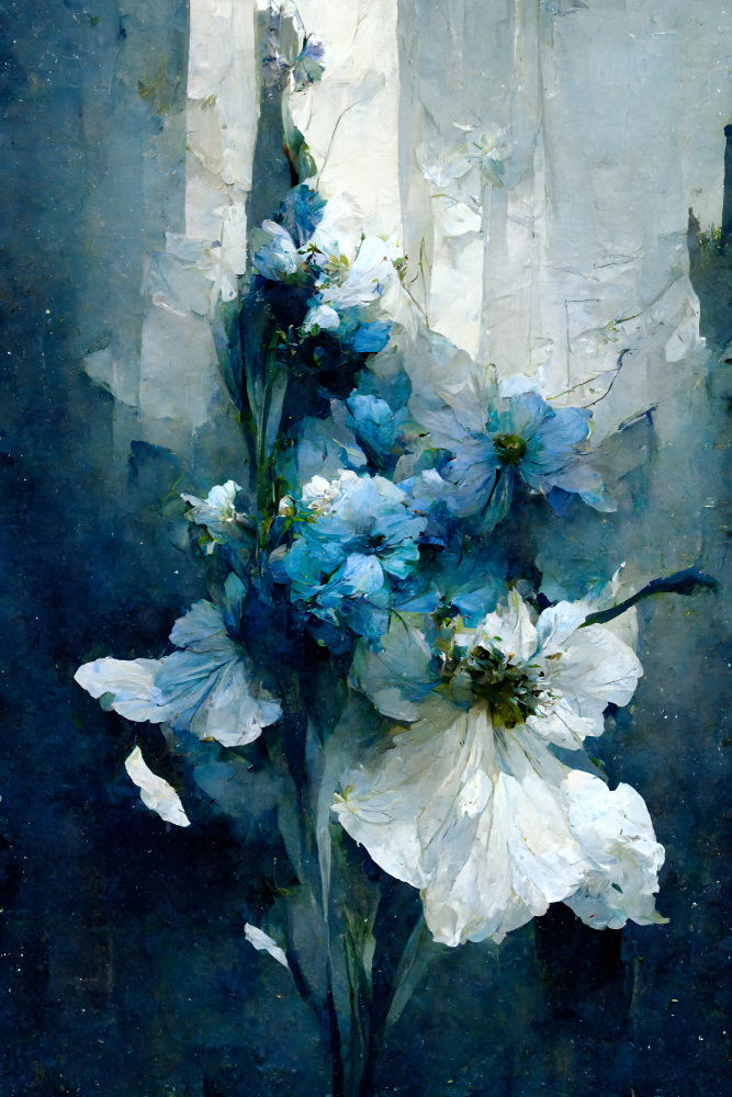 Blue Flower Bouquet a Treechild