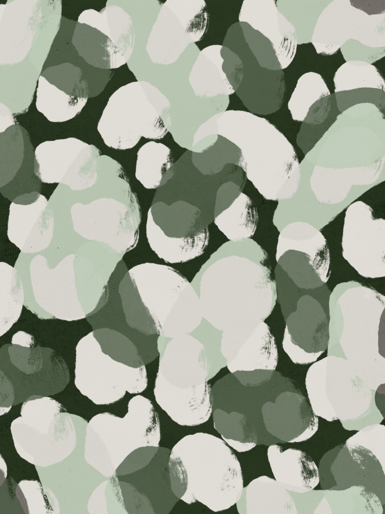 Green Round Strokes Pattern a Treechild