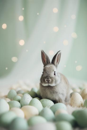 Bunny and Pastel Eggs