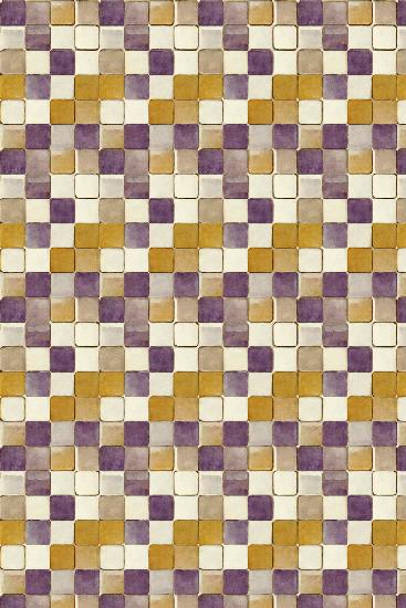 Purple and Ochre Tile Pattern