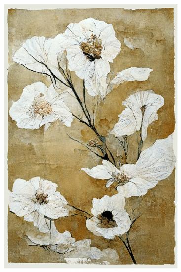 White Dry Flowers