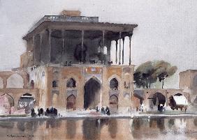 Ali Qapu Palace, Isfahan, 1994 (w/c on paper) 