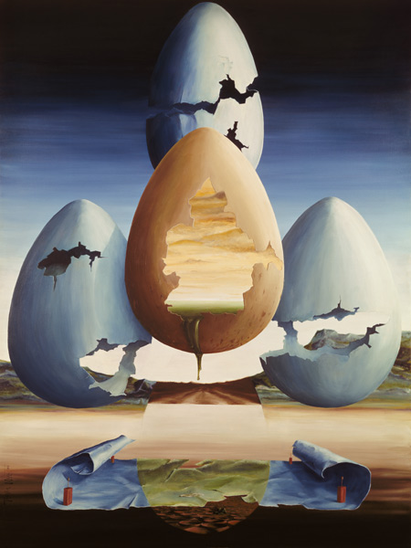 Eggs, 1971 (oil on canvas)  a Trevor  Neal