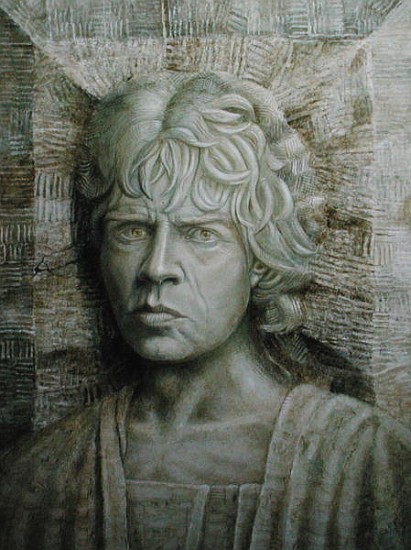 Jagger (b.1943) (oil on canvas board)  a Trevor  Neal