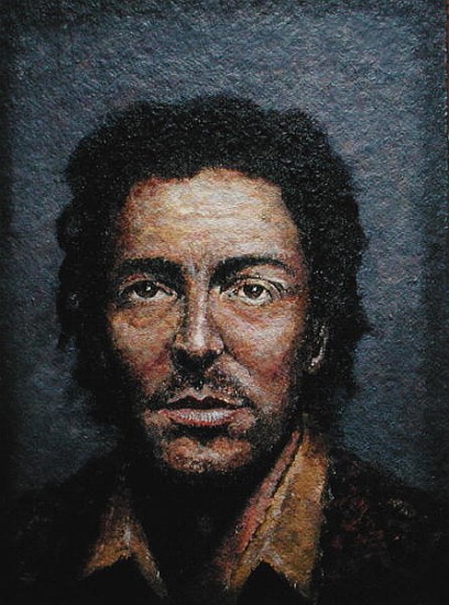 Springsteen (b.1949) (acrylic on straw board)  a Trevor  Neal