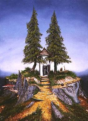 Treescape, 1992 (oil on canvas) 