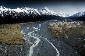 Aoraki/Mont Cook and Tasman Lake Valley