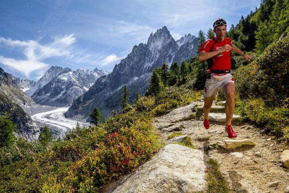 Kilian Jornet training above Montenvers a Tristan Shu