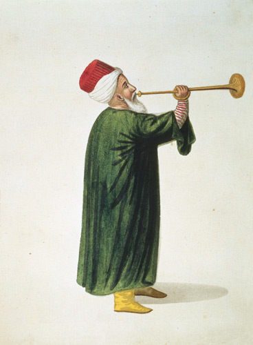 Official Trumpeter of the Janissary Military Band, Ottoman period a Scuola Turca