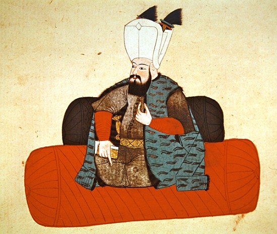 Portrait of Sultan Selim II ''The Destroyer'' a Scuola Turca