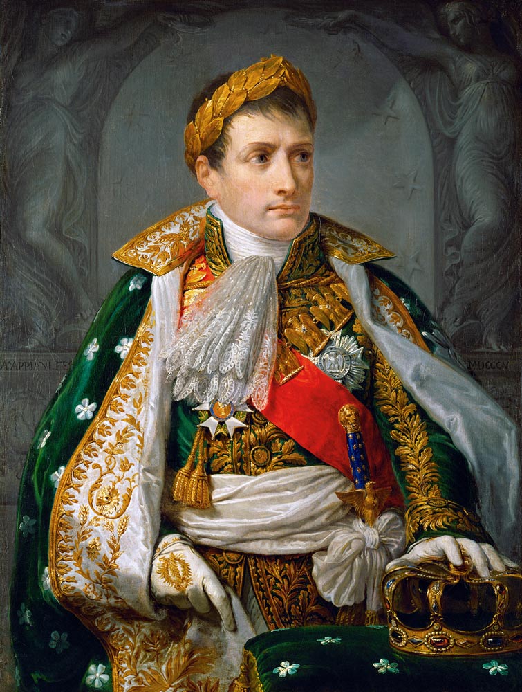 Napoleon Bonaparte als König von Italien a (circa 1900) Pittore anonimo