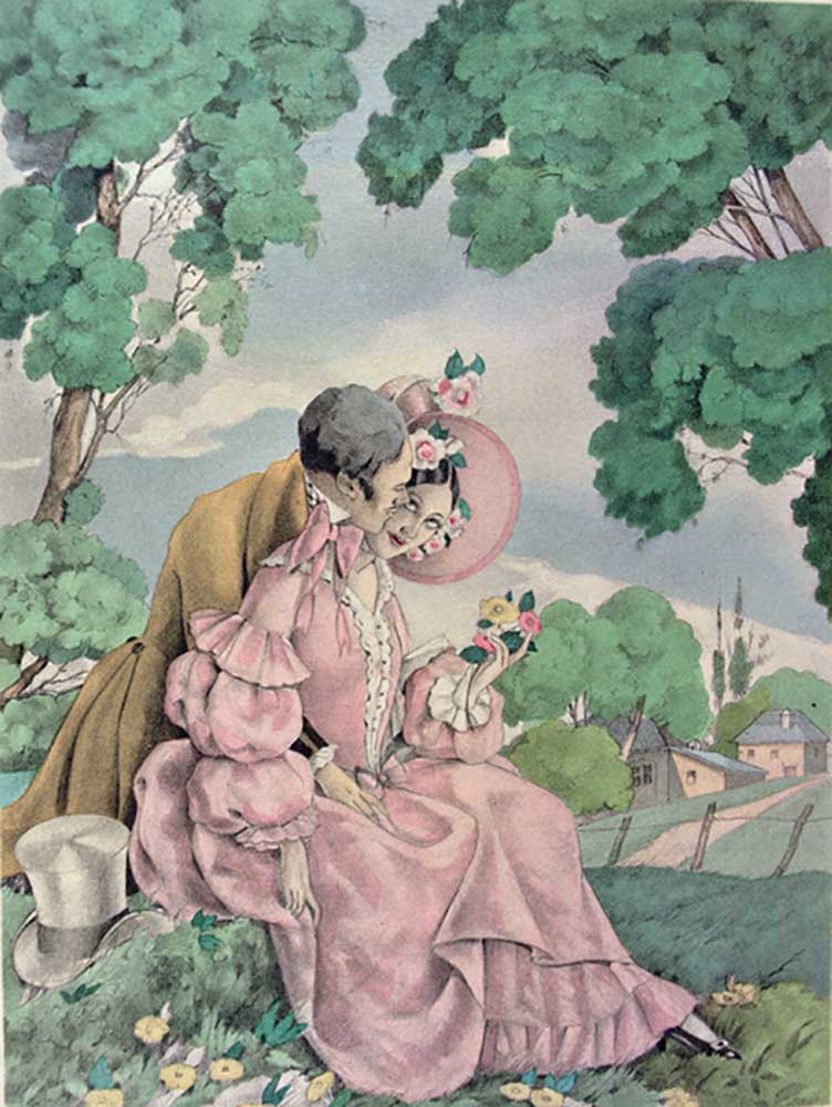 Illustration for Madame Bovary by Gustave Flaubert (1821-80) published by Gibert Jeune, 1953 a Umberto Brunelleschi