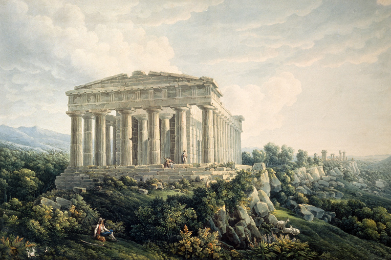 The Temple of Concordia in Agrigento a Unbekannter Künstler