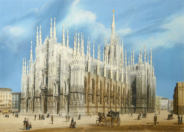 The Milan Cathedral a Unbekannter Künstler