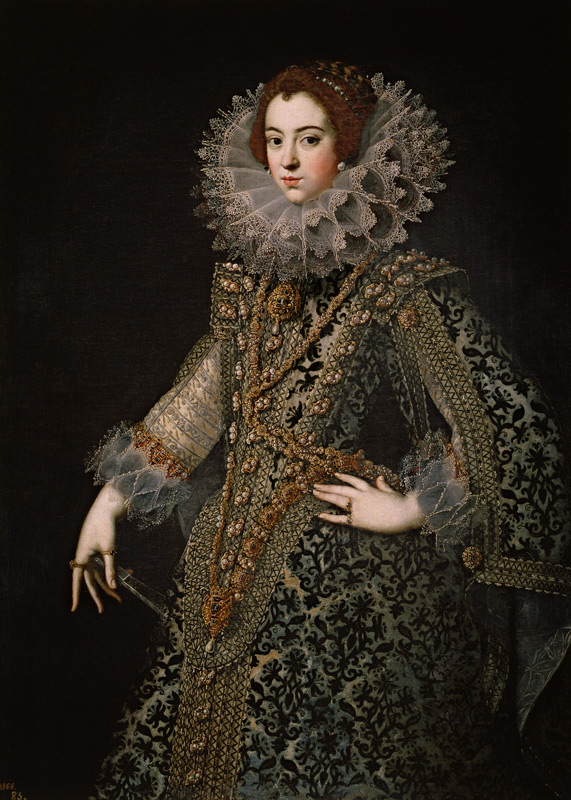 Portrait of Elisabeth of France (1602-1644), Queen consort of Spain a Unbekannter Künstler