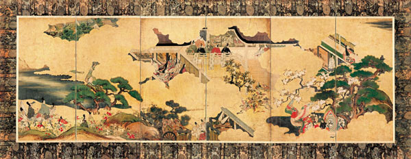 Scenes from The tale of Genji (Genji monogatari) a Unbekannter Künstler