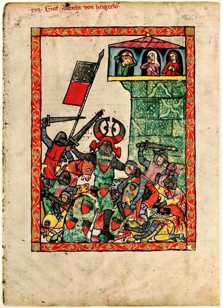 Count Albrecht II of Hohenberg (From the Codex Manesse) a Unbekannter Künstler