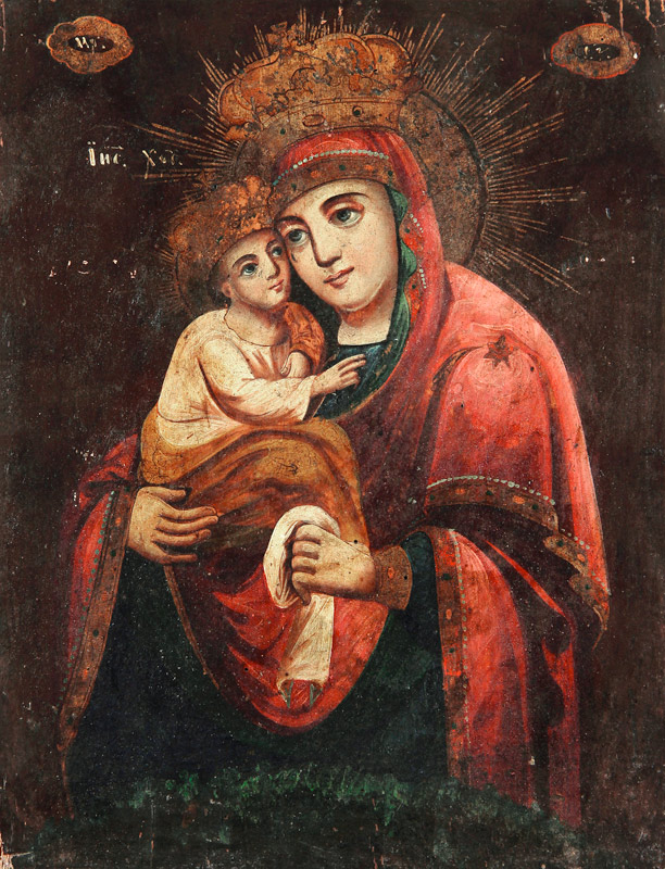 The Mother of God Our Lady of Pochayiv a Unbekannter Künstler