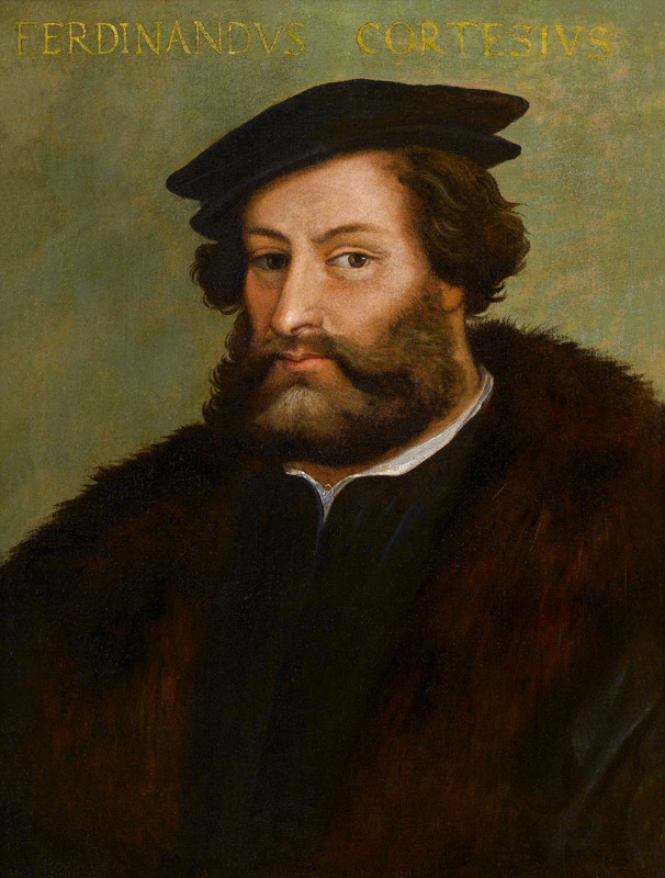 Portrait of Hernán Cortés a Unbekannter Künstler