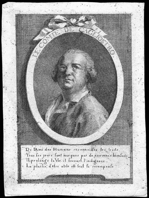 Count Alessandro di Cagliostro (1743-1795) a Unbekannter Künstler