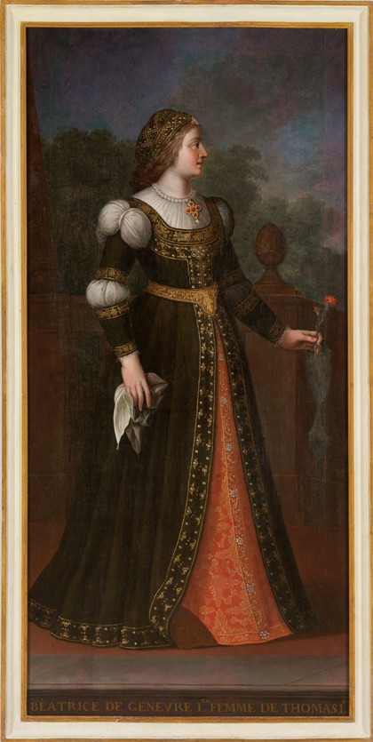 Béatrix of Geneva, wife of Thomas I of Savoy a Unbekannter Künstler
