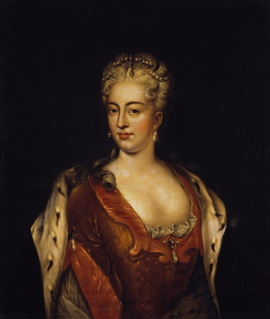 Portrait of Princess Charlotte Christine of Brunswick-Wolfenbüttel, wife of Tsarevich Alexei of Russ a Unbekannter Künstler