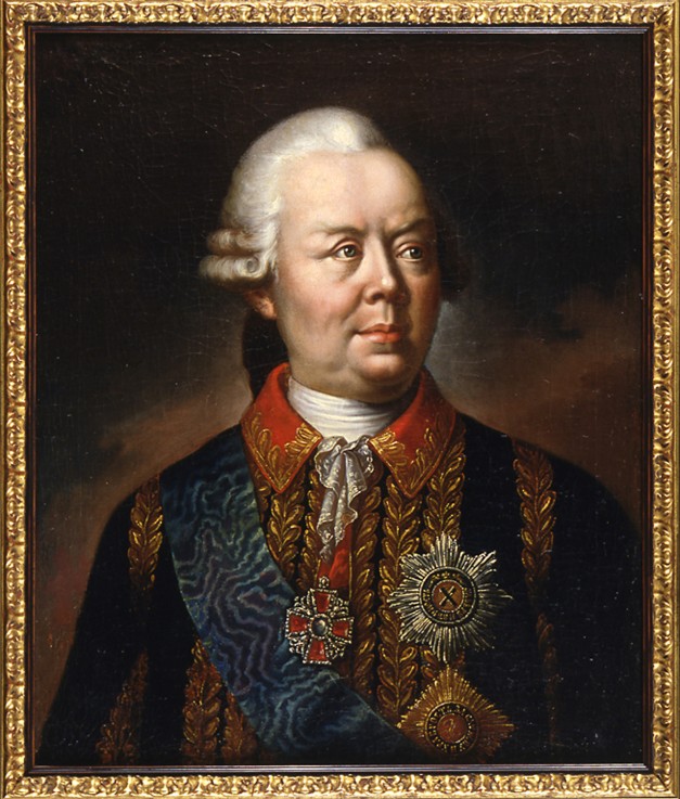 Portrait of Field-Marshal Count Pyotr Alexandrovich Rumyantsev-Zadunaisky a Unbekannter Künstler