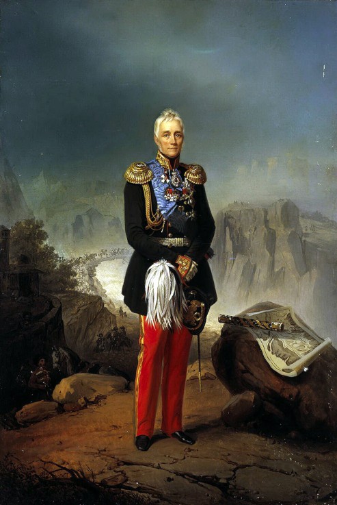Portrait of Count Mikhail Vorontsov (1782-1856) a Unbekannter Künstler