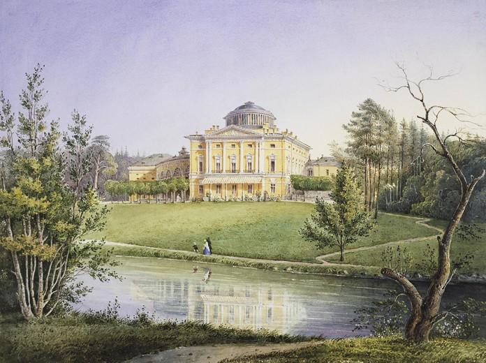 View of the Pavlovsk Palace a Unbekannter Künstler