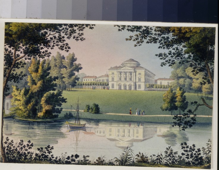 View of the Pavlovsk Palace (Album of Marie Taglioni) a Unbekannter Künstler