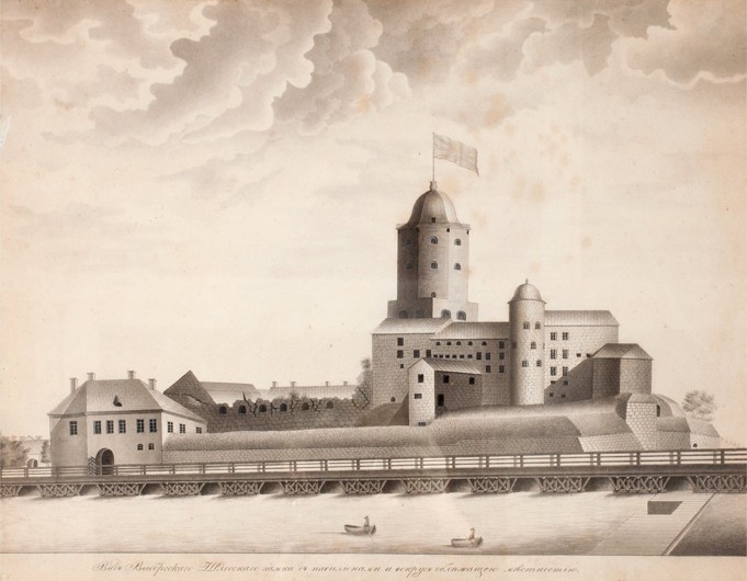 View of the Vyborg Castle a Unbekannter Künstler