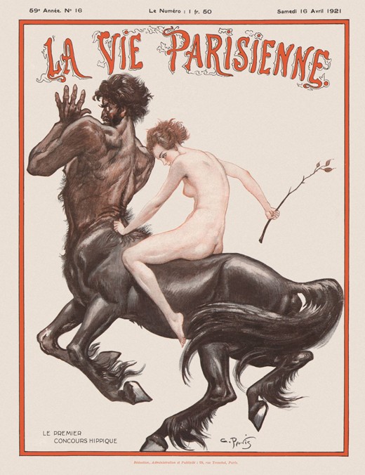 La Vie Parisienne Magazine Cover a Unbekannter Künstler