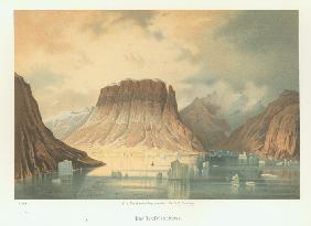 The Teufelsschloss in Kejser Franz Joseph Fjord. The second German northpolar expedition to the Arct