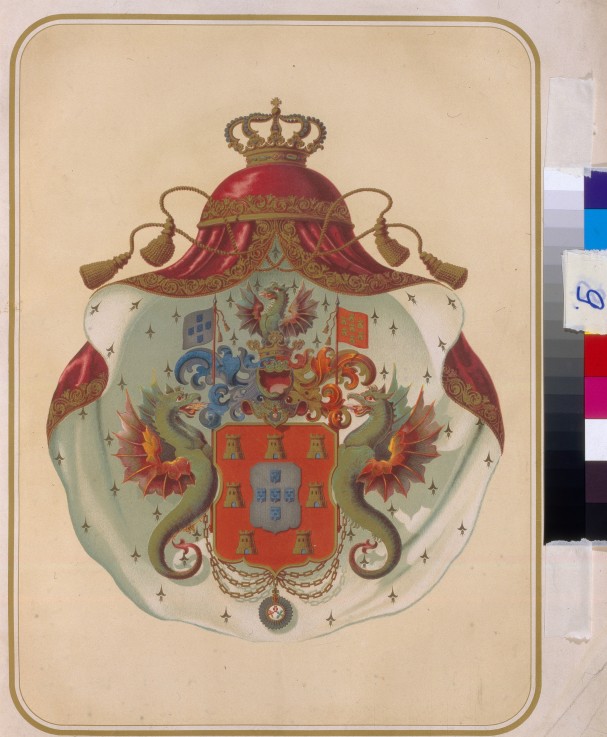 The coat of arms of the Freemasons Grand Lodge of Mecklenburg a Unbekannter Künstler
