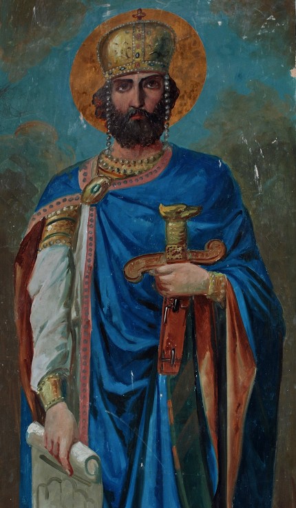 King David IV of Georgia a Unbekannter Künstler