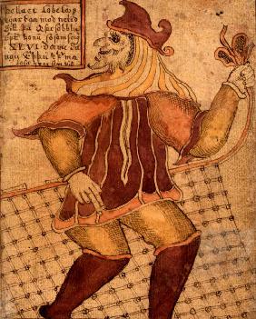 The God Loki (from the Icelandic Manuscript SÁM 66)
