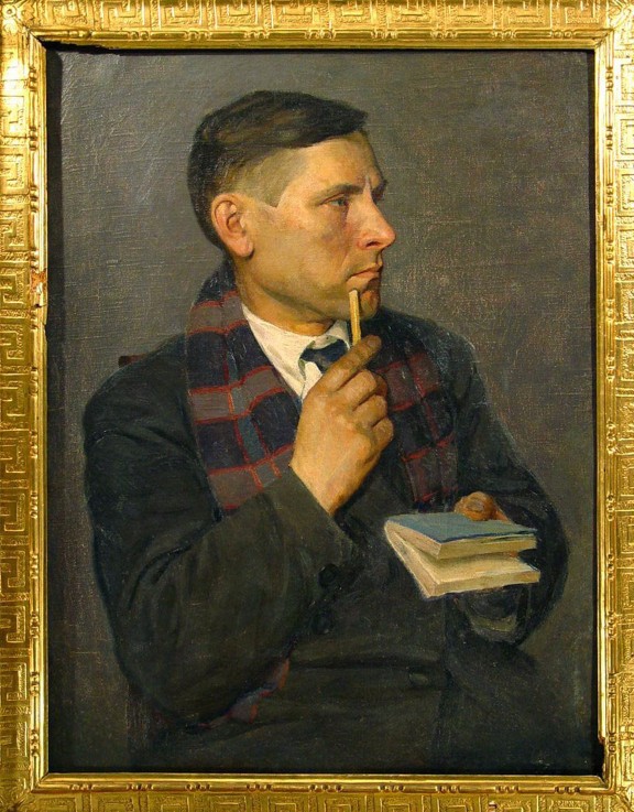 The author Michail Bulgakov (1891-1940) a Unbekannter Künstler