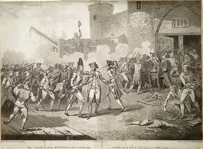 The Storming of the Bastille on 14 July 1789 a Unbekannter Künstler