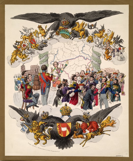 The Congress of Vienna (Caricature) a Unbekannter Künstler