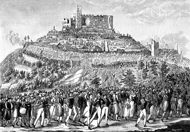 Procession to Hambach Castle on 27 May 1832 a Unbekannter Künstler