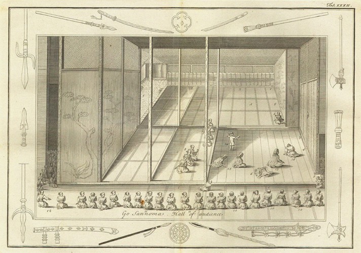 The hall of audience of the Dutch Ambassadors. (From The History of Japan by Engelbert Kaempfer) a Unbekannter Künstler