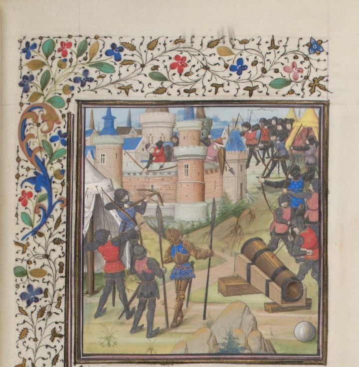The Siege of Antioch. Miniature from the "Historia" by William of Tyre a Unbekannter Künstler