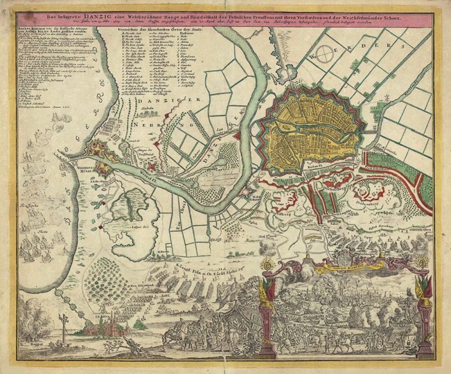 The Siege of Danzig, 1734 a Unbekannter Künstler