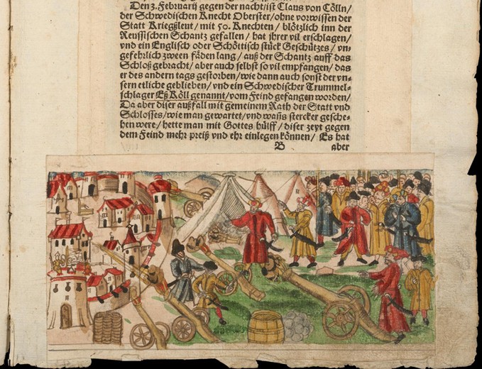 Siege of Reval by the Russians in 1578. From Johann Jakob Wick's Sammlung von Nachrichten... a Unbekannter Künstler